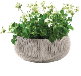 KETER RATTAN STYLE COZY PLANTERS PLASTIC L RESIN CAMEL BEIGE 612142  KETER ΓΛΑΣΤΡΑ ΠΛΑΣΤΙΚΗ COZY L ΣΤΥΛ ΡΑΤΑΝ ΑΠΟ ΡΗΤΙΝΗ ΣΕ ΧΡΩΜΑ ΚΑΜΕΛ ΜΠΕΖ 612142 